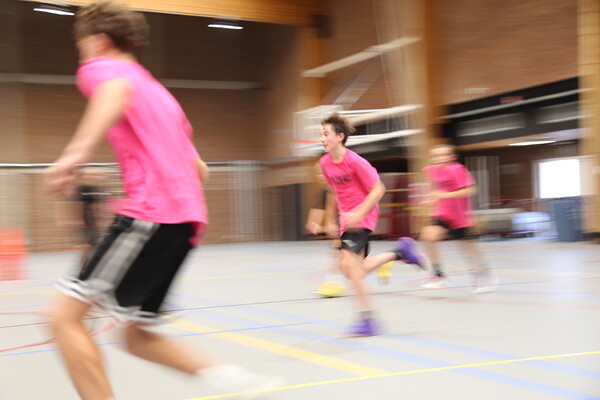 Jeugdspelers in actie