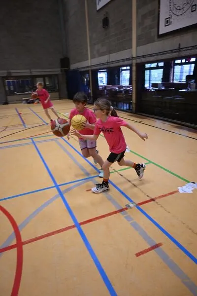 Jeugdspelers in actie